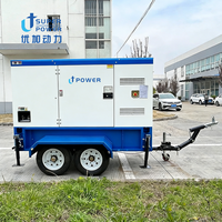 Groupe électrogène diesel industriel insonorisé de 400 kW 500 kVA, type silencieux, monté sur remorque, moteur Yuchai, d'urgence