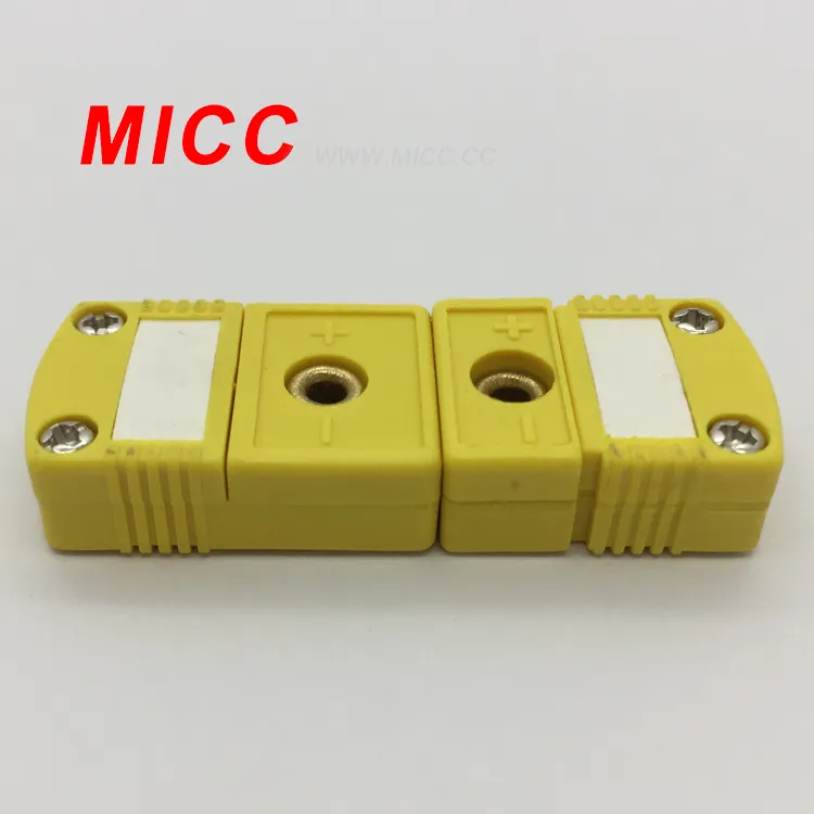 MICC желтый 11g K Тип Ni-Cr & Ni-Al компенсирующий сплав использованный Омега термопара мини-разъем OM-MC-K-M/F