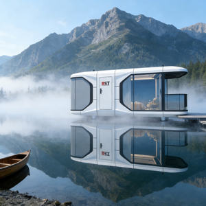 บ้านแคปซูลขนาดเล็กวัสดุเหล็กกันน้ำสำหรับโรงแรมแคปซูล - Product Image 3