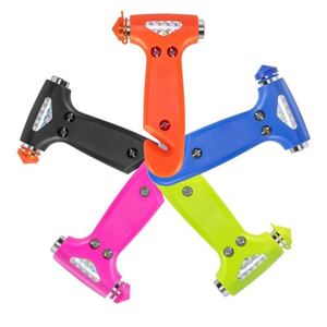 2-in-1 Self-Driving Emergency <b>Tool</b> Multifunctional Aluminum Alloy <b>Fire</b> Escape Breaker Car Safety Window Hammer Interior Kits - Product Image 1