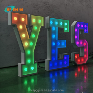 Sp dấu hiệu tùy chỉnh kết hôn với tôi 3ft 4ft thư đèn tổ chức sự kiện đám cưới tình yêu dấu số lớn ánh sáng lên khổng lồ thép không gỉ marquee thư - Product Image 4