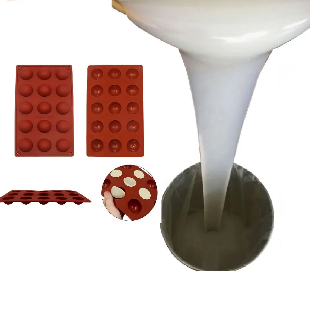 Mallen Vloeibare Rubber Voor Cake Bakken Siliconen Voor Chocolade Molding Maken Toevoeging Siliconen Producten Siliconen Custom Logo Qamsen