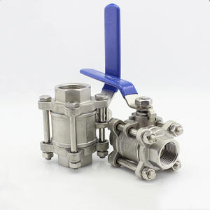 Válvula de Bola de Tres Piezas de Acero Inoxidable 304, Rosca NPT Interna, Válvula Soldada Q61F para Agua y Gas, OEM - Product Image 1