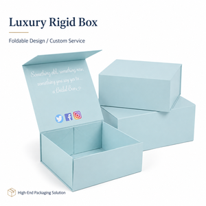 Factory OEM Custom Magnetic Closure Collapsible Gift <b>Box</b> One‑Piece Foldable Rigid Paper <b>Box</b> <b>Flat</b>‑Pack Shipping Save Cost - Product Image 2