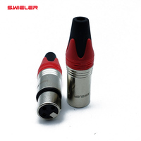 Connecteur de microphone XLR 3 pôles, broche en cuivre, femelle/mâle, prise jack DMX pour microphone, haut-parleur, connecteur XLR 3 broches compatible avec Neutrik Nc3mxx