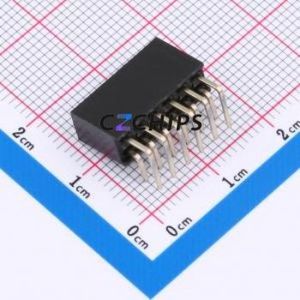 HX PM2.54-2x6P WC Pin Socket Bent Lead Through Hole,P=2.54mm Connector 2x6P 2.54mm 2.54mm Square Hole - Product Image 2