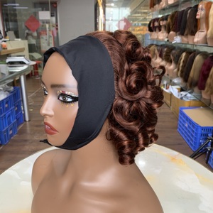 Perruque bouclée rebondissante, très populaire, en cheveux humains courts super double drawn, boucles ressort, pour femmes - Product Image 1