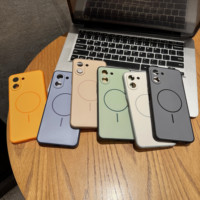 Coque hybride TPU+PC sans cadre 6 couleurs unies pour Redmi Note 14 Pro Plus 13 Pro 12 A3, anneau en plastique mat antichoc doux pour la peau