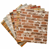3D Retro Brick Decorative <strong>Wall</strong> Panels-Modern Waterproof Peel and Stick <strong>Wall</strong> <strong>Stickers</strong> <strong>for</strong> Cafs <strong>Bedrooms</strong> Dining & Gym
