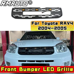 Bumper Grill for Toyota RAV4 2004-2005 Car Front Bumper Racing Grille Body Kit <b>ABS</b> Plastic Front Bumper Grille Car Accessories - Product Image 3