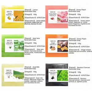 Jabón Artesanal de Aloe Vera y Miel de Rosa 100G, Barra de <span class=keywords><strong>Aceite</strong></span> Esencial Floral para Limpieza de la Piel y Control de Grasa, Venta al por Mayor - Product Image 5