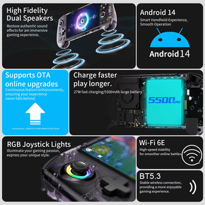 X RG557 Handheld Game Console 5.48 Inch AMOLED 1920*1080 Screen Dimensity 8300 4‑nm 12GB 256GB 5500mAh Android 14 Wifi6 BT5.3 - Product Image 3