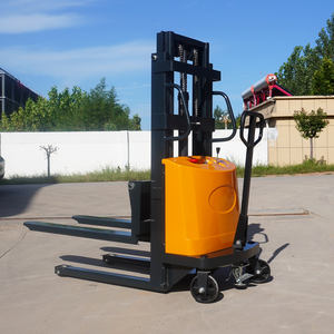 इलेक्ट्रिक पैलेट ट्रक मैनुअल फोर्कलिफ्ट सुविधाजनक मैनुअल पैलेट लिफ्ट स्टेकर - Product Image 6