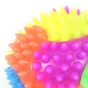 Pelota LED Arcoíris para Mascotas, 7.5cm, Goma Resistente, Diseño Simple, Juguete Interactivo con Movimiento y Efecto Brillante - Product Image 4