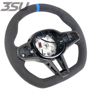 Volante Deportivo de Fibra de Carbono Forjado, Compatible con <span class=keywords><strong>BMW</strong></span> Serie 5, Serie G, <span class=keywords><strong>M3</strong></span>, M4 2019, 2020, 2021, 2022, <span class=keywords><strong>2023</strong></span>, 2024, Piezas Automotrices - Product Image 2