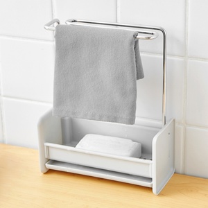 Sink <b>Dish</b> Brush Cleaning Towel Organizer Drain Tray Detachable Kitchen Sink Draining Shelf Soap Sponge Drain <b>Rack</b> Holder Food - Product Image 5