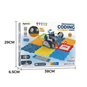 DIY STEM Mecânica Coding <span class=keywords><strong>Robot</strong></span> Blocks DIY <span class=keywords><strong>Robot</strong></span> DIY Brinquedo Educativo para Crianças - Product Image 1