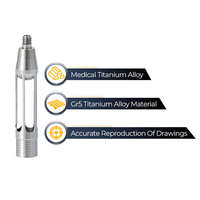 Postes de tornillo cónico Dental chapados en oro para recambios de relleno de conducto radicular tornillos de tachuela de hueso de uñas Material de titanio Cnc Dental