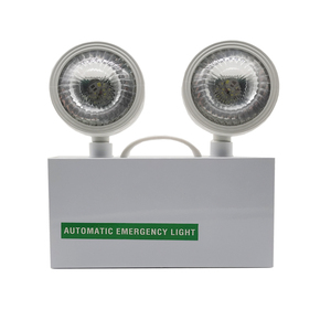 Lampes d'urgence LED <span class=keywords><strong>à</strong></span> haute luminosité <span class=keywords><strong>à</strong></span> deux têtes, alimentées par batterie, avec 3 heures d'autonomie, construction en fer et PC, lumière du jour 6000K - Product Image 3