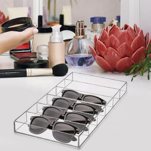 Organisateur de lunettes de soleil étui de rangement transparent pour lunettes plateau d'affichage de lunettes en acrylique - Product Image 5