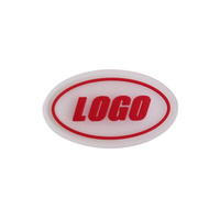 Patchs de logo tactiques en caoutchouc pvc 3d, badge de fond transparent en caoutchouc
