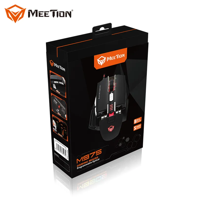 MeeTion M975 اسم العلامة التجارية ماوس الألعاب السلكية السائبة أنواع ماوس الكمبيوتر