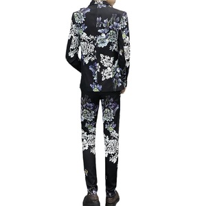 Giacca da <span class=keywords><strong>uomo</strong></span> <span class=keywords><strong>abbigliamento</strong></span> primavera autunno <span class=keywords><strong>uomo</strong></span> Casual bei pantaloni piccoli abiti sottili giovani formale singolo <span class=keywords><strong>uomo</strong></span> due pezzi set blazer - Product Image 5