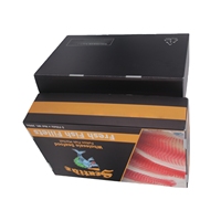 Boîtes de présentation pliables, empilables, recyclables, en carton plastique haute qualité et résistant, pour fruits de mer et bonbons de la Saint-Valentin
