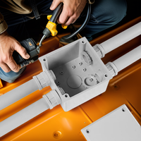 LEDes IP67 Boîte de jonction étanche PVC Low Smoke Zero Halogen Electrical Conduit Fittings Adaptable IP67 Waterproof Junction Box