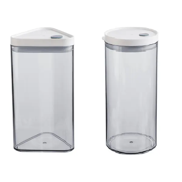 Aufbewahrung behälter Borosilikatglas-Vorrats glas mit staub dichtem Deckel für röhrenförmiges Vorrats glas mit großer Kapazität