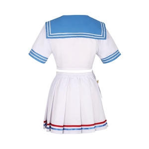 Bleu Archive Uehara <span class=keywords><strong>Hanako</strong></span> Sailor Suit Cosplay <span class=keywords><strong>Anime</strong></span> Jeu Uniforme Performance Outfit Set avec Robe - Product Image 5