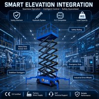 Corlift Ev Tipi ve Endüstriyel Makaslı Platform Mobil Havadan Çalışma Platformu Portatif İskele Kaldırma Masası 2000mm