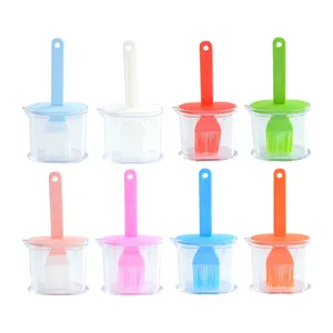 Bottiglia con Pennello in Silicone Senza BPA, Accessorio da <span class=keywords><strong>Cucina</strong></span> Integrato in Plastica per Cottura e Pasticceria, Bottiglia per Olio BBQ, Utensile da <span class=keywords><strong>Cucina</strong></span> - Product Image 3