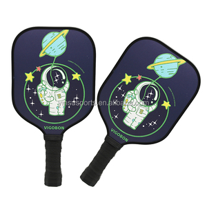 Reduzierte Preise Schwarze Astronauten-Serie Kinder-Pickleball-Schläger/Wattenschläger Wabenstruktur Umweltfreundlich Rutschfest Leicht Sicher - Product Image 3