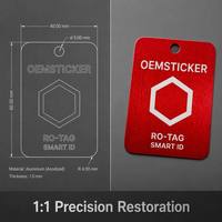 Plaque signalétique personnalisée en aluminium anodisé rouge avec code QR photosensible, étiquettes de suivi d'inventaire et d'actifs, étiquettes métalliques