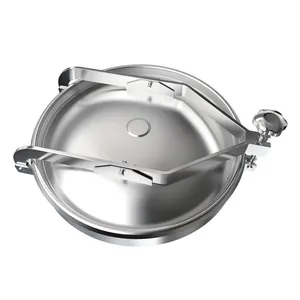 Round Hydraulic Stainless Steel Manhole Cover Price Sanitary Tank Manway supplier