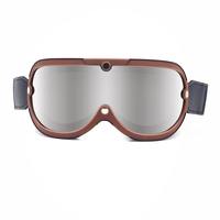 Lunettes de moto rétro unisexe Lunettes de casque de moto vintage