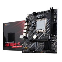 Carte mère de bureau HUANANZHI H610M-K M-ATX, socket LGA1700, DDR4 double canal, max 64 Go, M.2 NVMe PCIe 3.0, Gigabit LAN, en stock