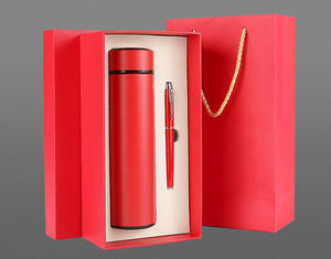 Wholesale Customized Company Corporate Giveaways & Vacuum Flask & Pen Business Gifts Set - Product Image 2