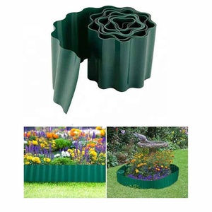 Barrière de jardin verte multi-application, bordure de gazon, <span class=keywords><strong>rouleau</strong></span> de barrière pour le plein air, pour tout le jardinage, aménagement paysager, DIY - Product Image 1
