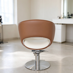 Sillón de Barbería Moderno, Hidráulico, de Cuero PU, Base Metálica, Color Personalizado, Muebles para Salón de Belleza - Product Image 3