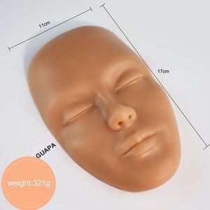 Tatouage 3D pratique visage Hyper réaliste Premium Silicone peau visage Mannequin pour la pratique du maquillage entier Silicone visage poupée - Product Image 4