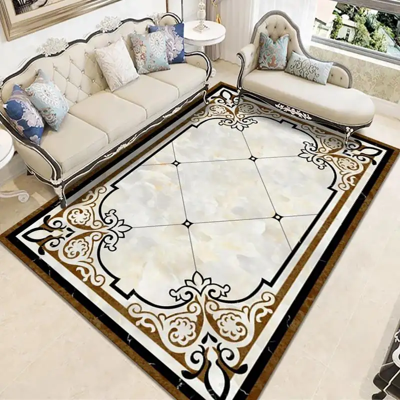 simple tassel cotton linen area rugs carpet for living room bedside floor mat rug for living room furniture