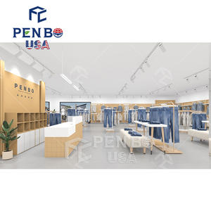 Tienda boutique personalizada de diseño gratuito, decoración de muebles, Mostrador de cajero, ropa, vaqueros, estantes, mostradores de pago para boutiques - Product Image 3