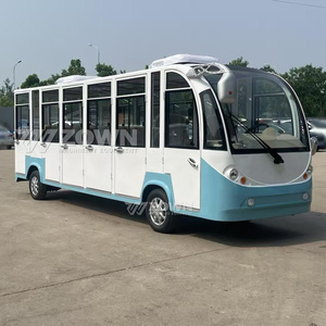 Voiture électrique de tourisme de haute qualité, 14 places, moteur 4000W, couleur personnalisée, type ouvert/fermé pour sites touristiques - Product Image 4