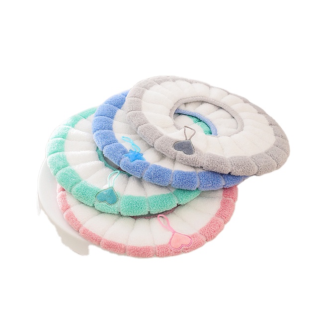 Приятный для кожи и дышащий Круглый тыквенный узор Накладка на унитаз Регулируемый туалетный коврик принадлежности для ванной комнаты