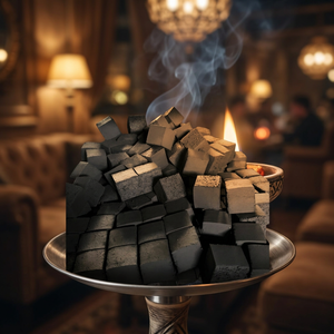 Charbon de coco noir Neutra en briquettes, sans fumée, pour barbecue et chicha - Product Image 2