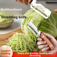 Handmatig schilmesje Groentegereedschap Multifunctionele schrapende versnipperaar Suikerriet Pompoenschiller Fruitschiller Ergonomisch handvat
