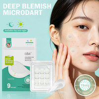 Patchs anti-acné personnalisés en hydrocolloïde à l'acide salicylique, transparents, invisibles, solubles, à micro-aiguilles, OEM, patchs anti-boutons à micro-aiguilles