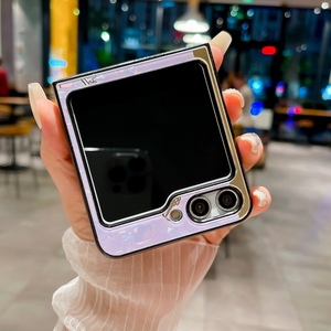 Sang Trọng Long Lanh Cho <span class=keywords><strong>Samsung</strong></span> Cho Galaxy Z Lật 7 6 5 4 3 Điện Thoại Trường Hợp Với Nhẫn Đứng Chủ Cover Quay Lại Cho Cô Gái Hoặc Phụ Nữ 5G - Product Image 2